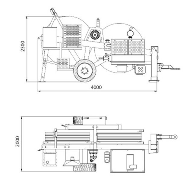 1200mm van de stier-Wiel Diesel 48kw (85hp) Hydraulische de Machine35kn 3.5t Diesel Cummins Trekkrachtspanning