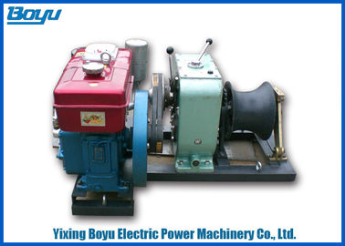230kg 30KN Pull Force 1 Or 2 Gear Stringing Equipment Diesel Power Winch
