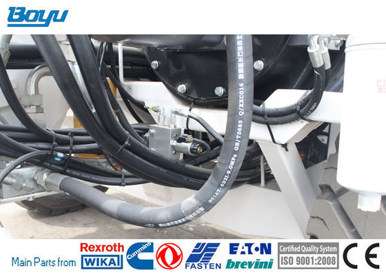 150kN Hydraulic Cable Puller Cummins Engine With Sloping Cam Plate Bi Directional Plunger Pump