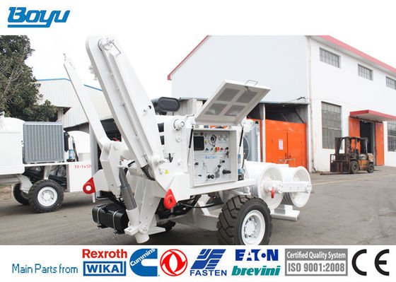 150kN Hydraulic Cable Puller Cummins Engine With Sloping Cam Plate Bi Directional Plunger Pump
